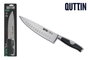 Quttin Cuchillo Cocina 20 cm Moare Cuchillas de Acero Inoxidable para Uso Profesional (6 Unidades)