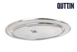Quttin Fuente Oval Acero Inoxidable 35 x 22.2 cm (18 Unidades)