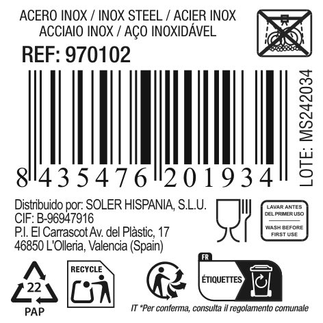 Quttin Fuente Oval Acero Inoxidable 35 x 22.2 cm (18 Unidades)