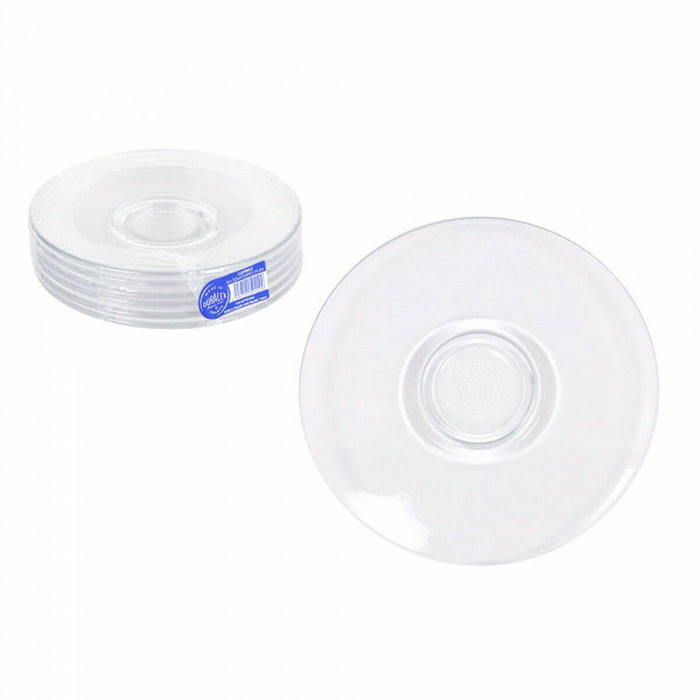 Duralex Set de 6 Platos Transparentes Caprice 14cm
