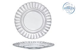 Duralex Plato Llano Transparente "Paris" Ø 26 cm (24 Unidades)