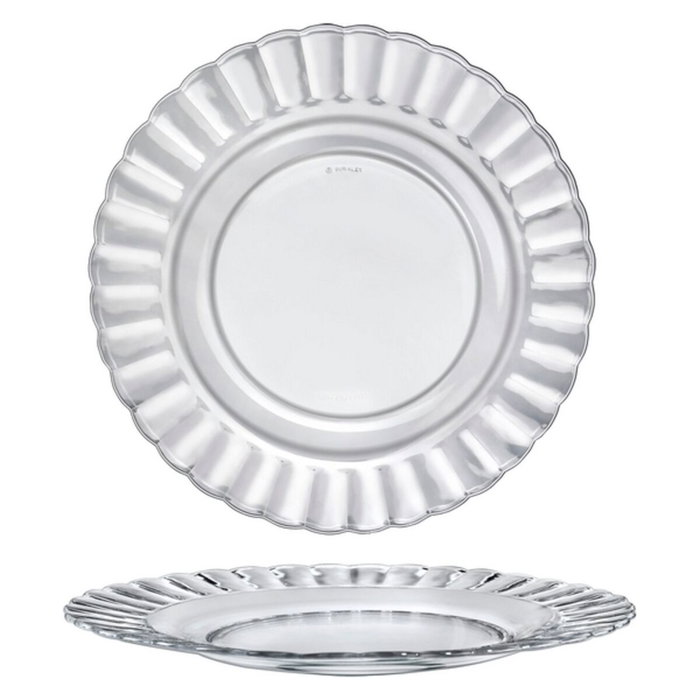 Duralex Plato Llano Transparente Colección Paris Ø26cm de 24 unidades