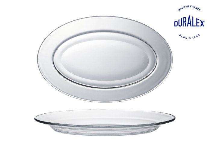 Duralex Fuente Oval Transparente Lys 31 cm x 20 cm x 3 cm (18 Unidades) Skus: MASTER18UT66-3021AF