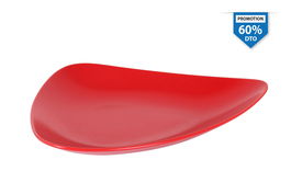 Viejo Valle Plato Llano Rojo 31 cm x 25 cm x 4 cm (6 Unidades)