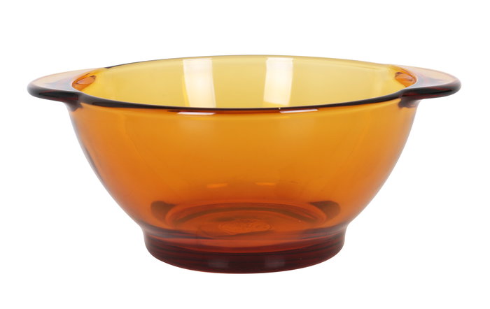 Duralex Bol Con Asas Lys 51cl (0.51L) Ambar, Medidas: 16.4 x 13.4 x 6.7 cm (36 Unidades)