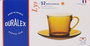 Duralex Set 6 Tazas con Plato Lys 18 cl Ambar (8 Cajas)