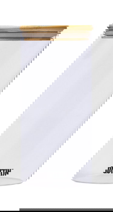 Quttin Tarro Borosilicato 9.5 x 21 cm Bamboo 1250 ML (12 Unidades)