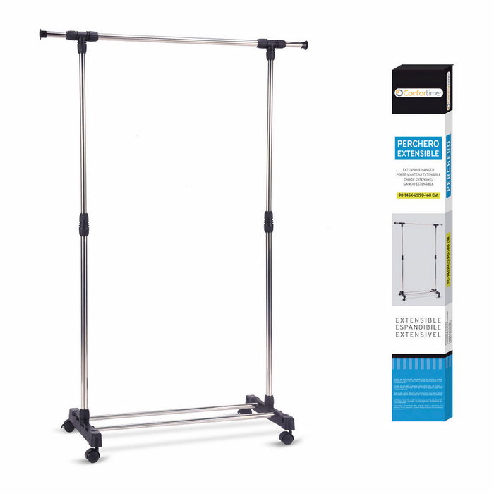 Confortime Perchero de Pared Extensible Ajustable, Pack de 4 Unidades