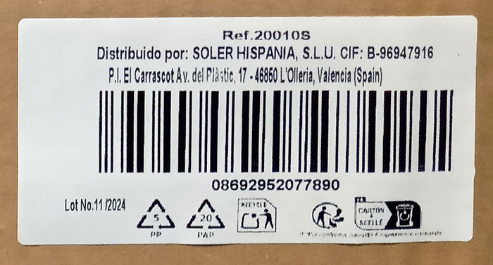 Lav Set 6 Vasos Chiquito Bodega 240 cc (8 Cajas)