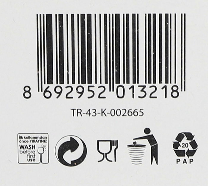 Lav Set 6 Vasos de Refresco Aras 365cc (8 Cajas)