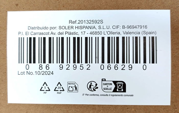 Lav Set 6 Copas de Vino/Agua 400 cc (4 Cajas)