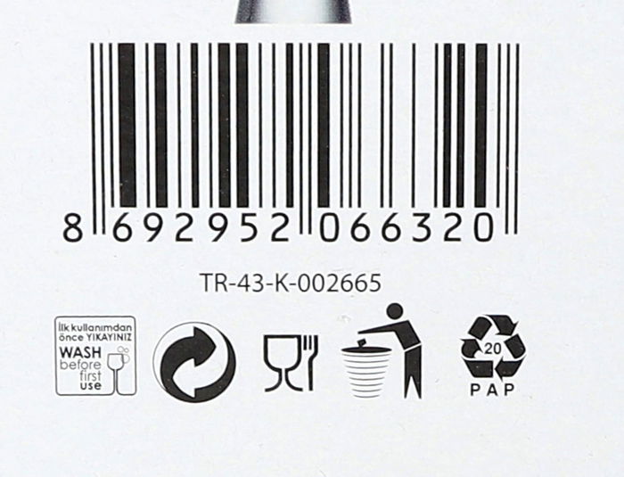 Lav Set 6 Copas de Vino/Agua 400 cc (4 Cajas)