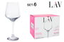 Lav Set 6 Copas de Vino/Agua 400 cc (4 Cajas)