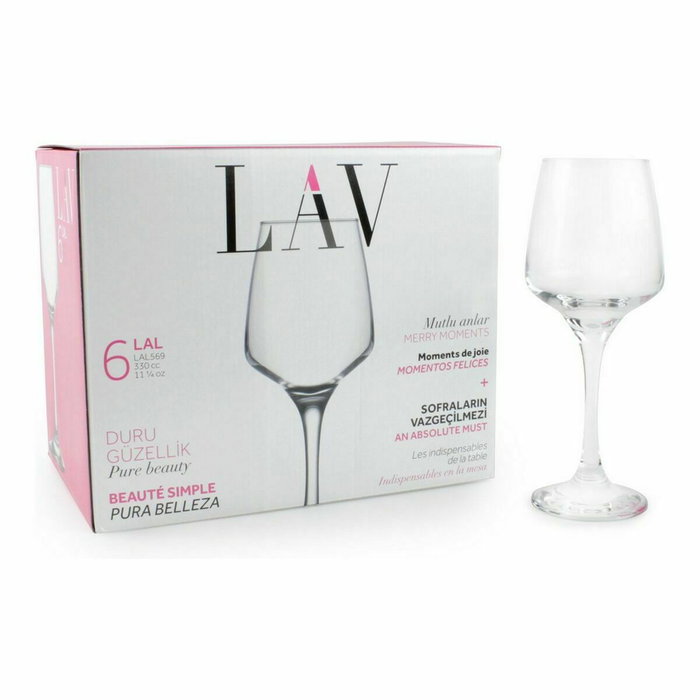 LAV Set de 6 Copas de Agua Lal 330cc