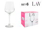 Lal Set 6 Copas de Agua 330 cc 6x8x20.5 cm (4 Cajas)