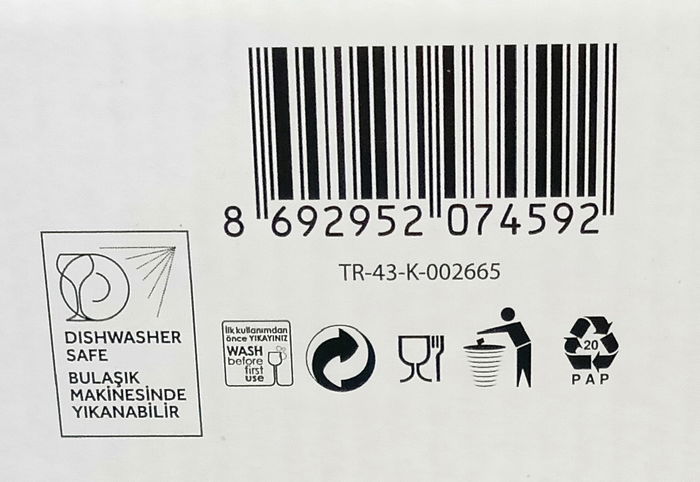 Lav Set de 6 Vasos para Whisky Reforzado, Cristal, Colección Ada, 7.8 x 7.8 x 9.3 cm (8 Cajas)