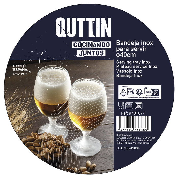 Quttin Bandeja Para Servir 40 cm (8 Unidades)