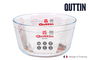 Quttin Molde Soufflé de Vidrio, 2.9 Litros, 21.5 cm de Diámetro x 11.3 cm, para Hornear (4 Unidades)