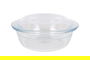 Quttin Cacerola Vidrio Redonda con Tapa 1.6+0.5L 23.7x20x10cm (3 Unidades)