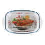 Quttin Cacerola de Vidrio Rectangular con Tapa 3L+1.5L