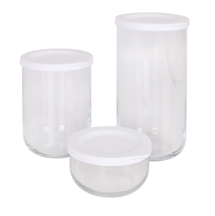 Lav Set 3 Botes con Tapa 380 cc, 1 L y 1.4 L (6 Cajas)