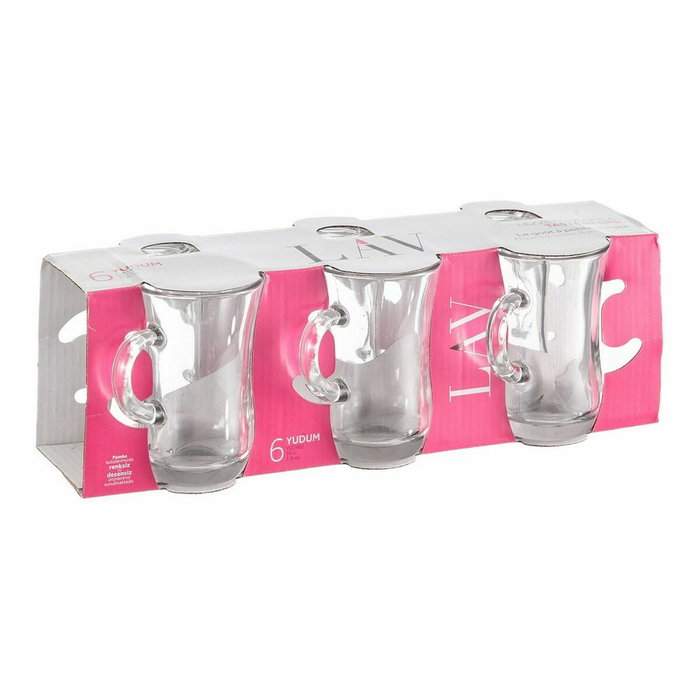 LAV Set de 6 Vasos con Asa Expres 105cc