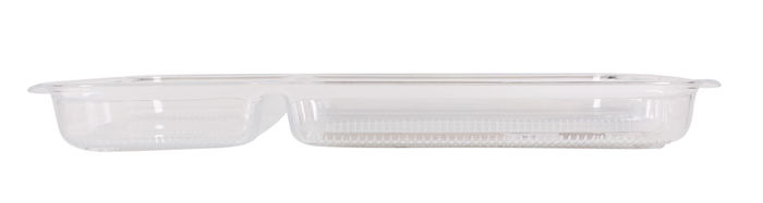 Confortime Bandeja Organizador, 30 cm de ancho x 17 cm de largo x 2.6 cm de alto, color blanco, plástico resistente (12 Unidades)