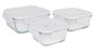 LAV Set de 3 Fiambreras Herméticas Tapa Fresco, 375 ml + 7 - 11.5x5.3 cm, 4.2x6 cm, 17x6 cm - 14.56 kg (8 Cajas)