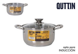 Inde Cacerola Acero Inoxidable 20 cm (4L) New Neron con Tapa (4 Unidades)