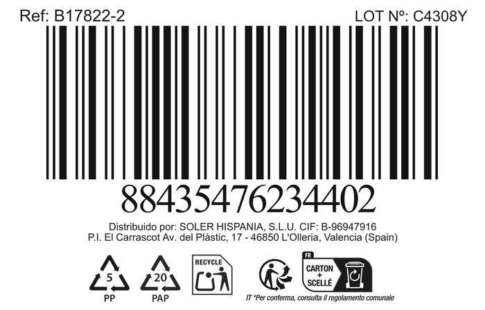 Inde Cacerola Acero Inoxidable 20 cm (4L) New Neron con Tapa (4 Unidades)
