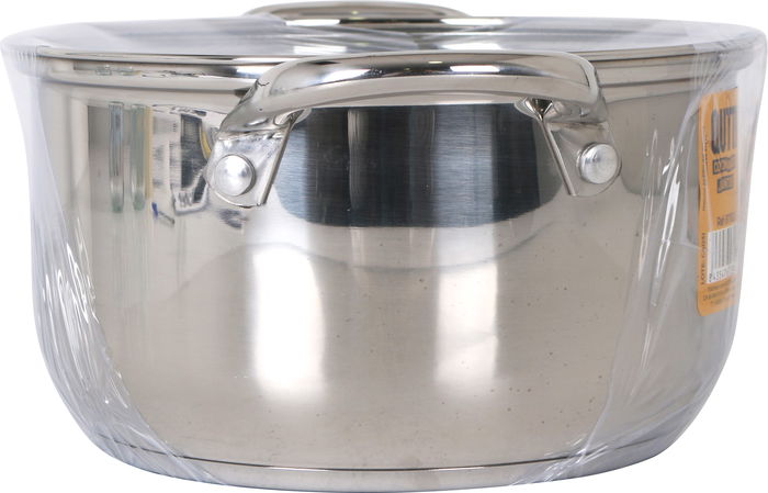 Inde Cacerola Acero Inoxidable 20 cm (4L) New Neron con Tapa (4 Unidades)