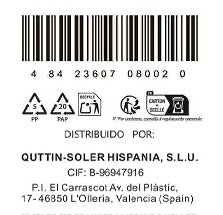 Quttin Cuchillo Pelador 9 cm Dark (48 Unidades) lifecyle_sku: S2209525