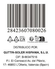 Quttin Cuchillo Pelador 9 cm Dark (48 Unidades) lifecyle_sku: S2209525