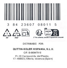 Quttin Cuchillo Cocina Dark 20 cm (28 Unidades)