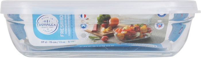 Duralex Fiambrera Transparente Freshbox 15 cm x 10 cm x 4 cm (12 Unidades)