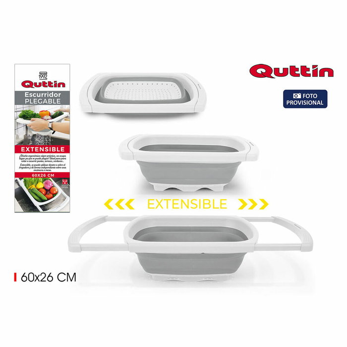 Escurridor de Cocina Plegable Quttin Extensible (60 x 26 cm)