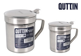 Quttin Prebañador Grasera para Carne y Pescado de Acero Inoxidable, 480 cm³, 12 Unidades