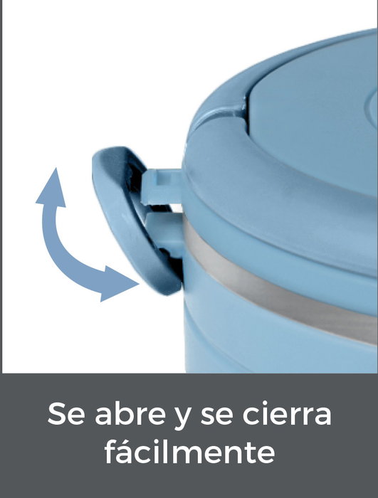Thermosport Fiambrera Plástico-Acero 0.6L | Set de 2 | 15.7 cm (Ancho) x 13 cm (Alto) x 15.3 cm (Largo) (6 Unidades) Thermosport Fiambrera Plástico-Acero 0.6L | Set de 2 | 15.7 cm (Ancho) x 13 cm (Alto) x 15.3 cm (Largo) (6 Unidades)