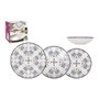 La Mediterranea Vajilla Tesa Monaco Ivory Brillo de 12 Piezas (2 Unidades)</html>