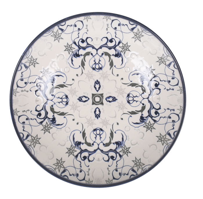 La Mediterranea Vajilla 12 Piezas Tesa Monaco Ivory Brillo (2 Unidades)