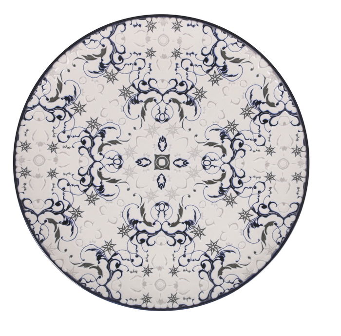 La Mediterranea Vajilla 12 Piezas Tesa Monaco Ivory Brillo (2 Unidades)