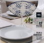 La Mediterranea Vajilla 12 Piezas Tesa Monaco Ivory Brillo (2 Unidades)