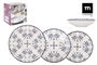 La Mediterranea Vajilla 12 Piezas Tesa Monaco Ivory Brillo (2 Unidades)