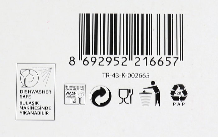 Lav Set 6 Vasos Terra 475Cc 8,6x10,9x8,6Cm (8 Cajas)