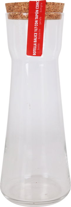 Royal Leerdam Botella Balice 1 Litro 8x10x26 cm Con Tapón De Corcho (6 Unidades)