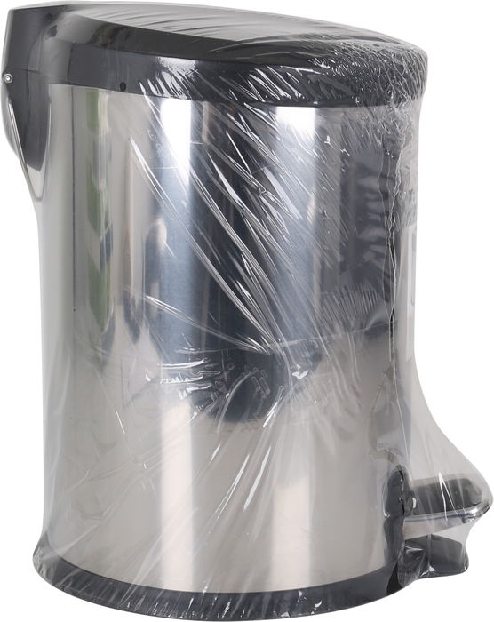 Confortime Cubo de Basura de Metal con Pedal, 9 Litros, 31 x 24 x 35 cm - Cubo de Acero para Cocina u Oficina (4 Unidades)