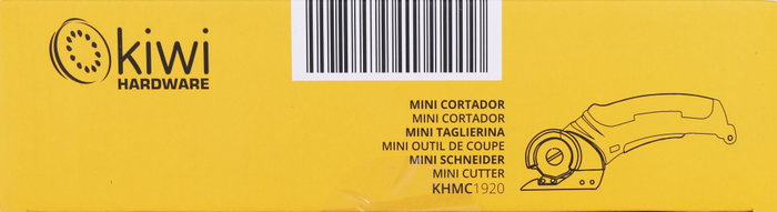 Kiwi Mini Cortador Eléctrico USB 240 RPM, Dimensiones: 23 cm x 7 cm x 10 cm, Peso 2.20 kg (4 Unidades)