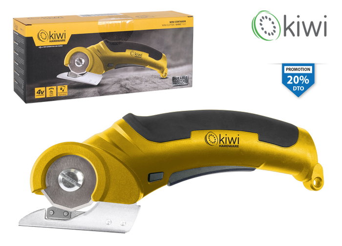 Kiwi Mini Cortador Eléctrico USB 240 RPM, Dimensiones: 23 cm x 7 cm x 10 cm, Peso 2.20 kg (4 Unidades) Kiwi Mini Cortador Eléctrico USB 240 RPM, Dimensiones: 23 cm x 7 cm x 10 cm, Peso 2.20 kg (4 Unidades)