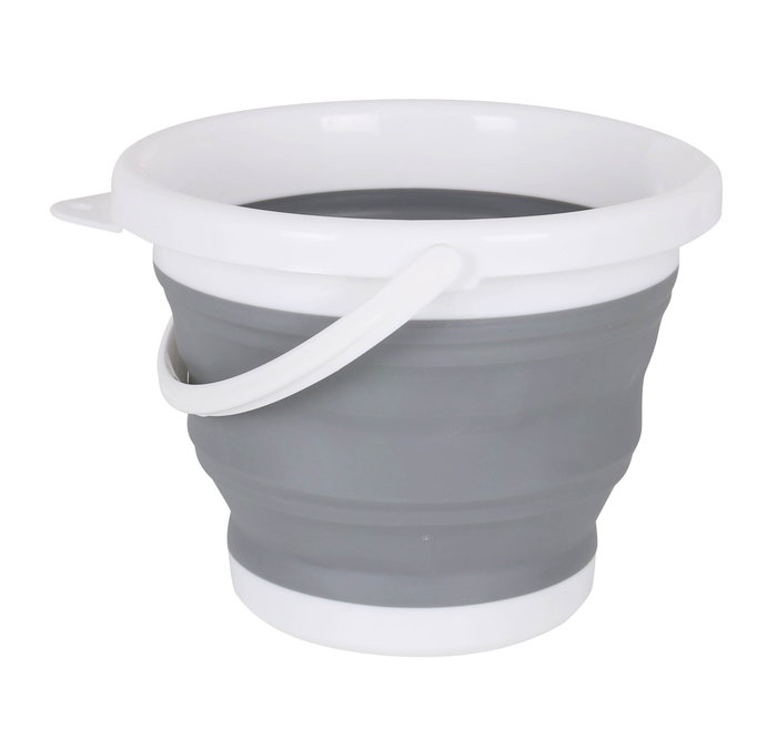 Confortime Cubo Plegable de Plástico 5 Litros con Medidas 26x28x6 cm (6 Unidades)