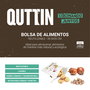 Quttin Bolsa de Almacenamiento Reutilizable para Alimentos, 39.5 x 35 cm, 89 Gramos, Ligeras y Plegables para Congelador, Despensa o Viajes (18 Unidades)